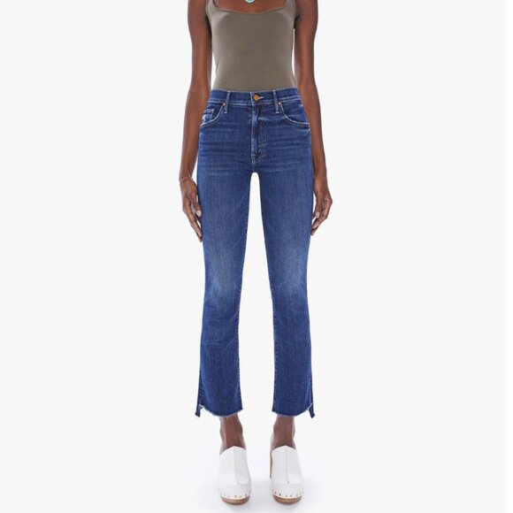 MOTHER The Insider Crop Step Fray Teaming Up Sz 24